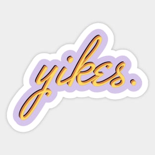 yikes retro Sticker